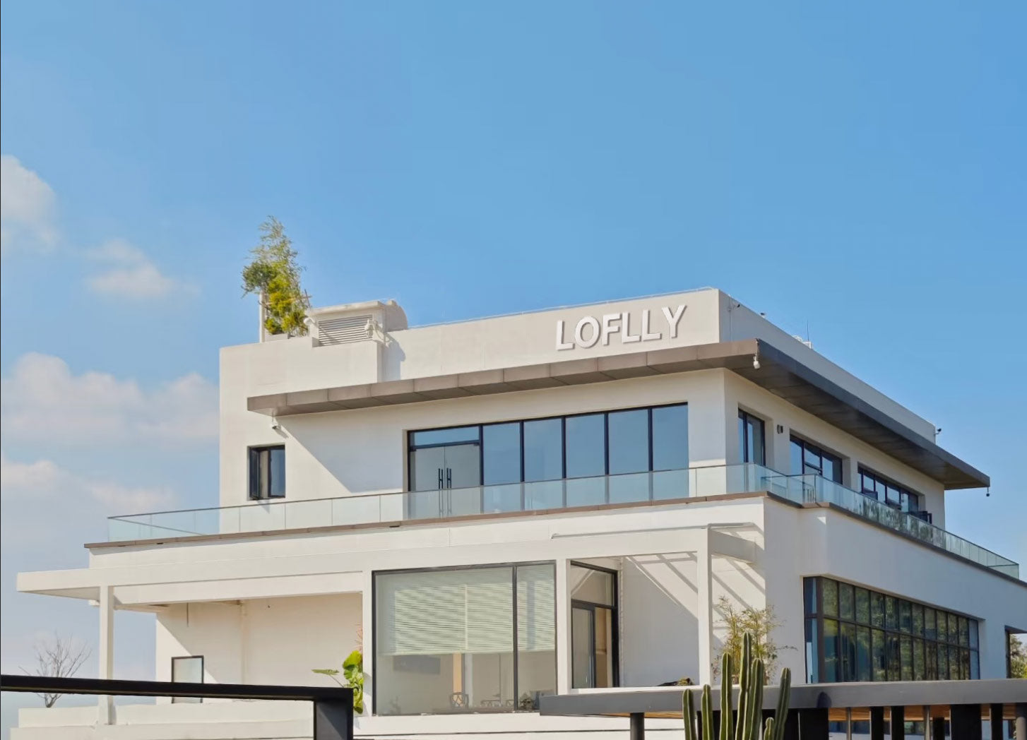 Exterior view of LOFLLY headquarters office building