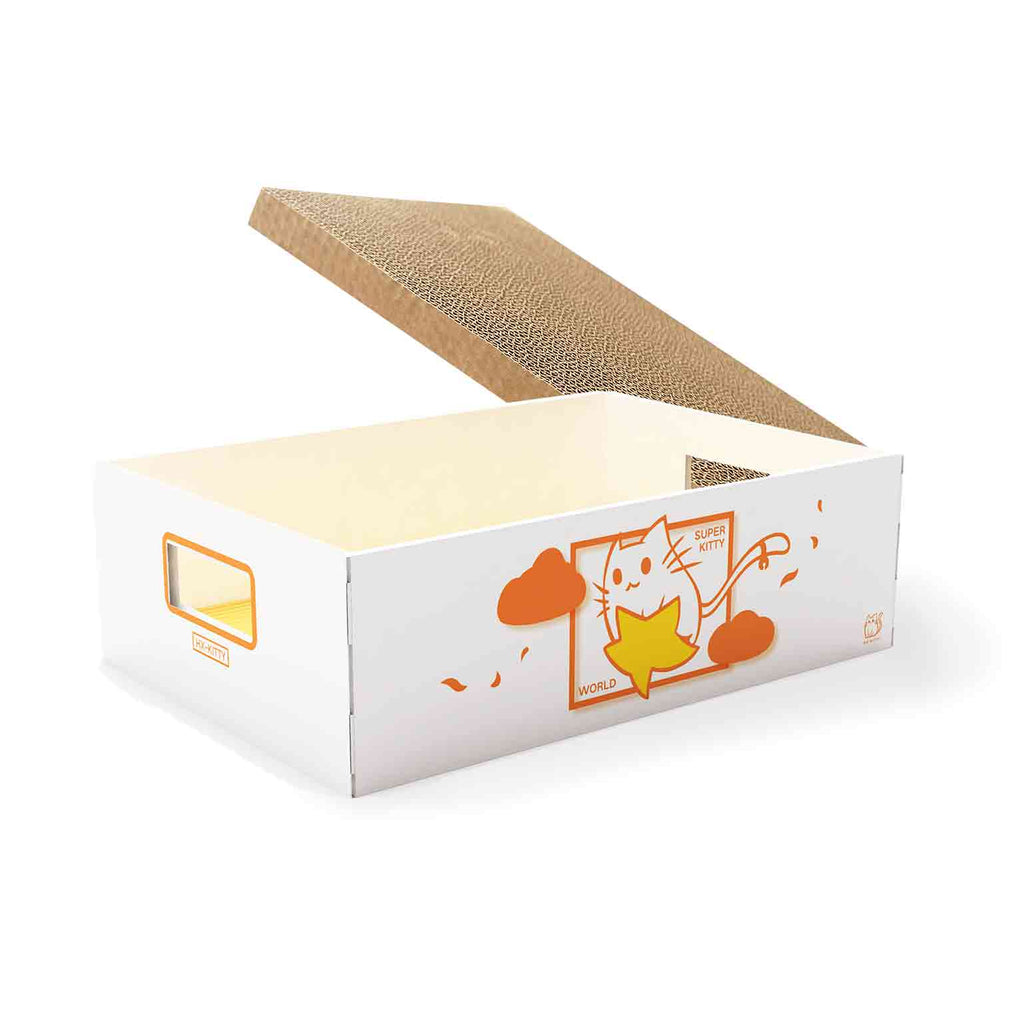 Cat scratch box cardboard shop